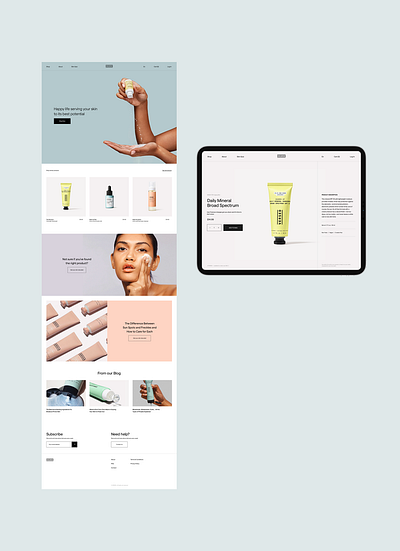 Skincare award award winning care design system ecommerce app ecommerce business ecommerce design ecommerce shop fashion homepage ios mobile responsive skin skin care