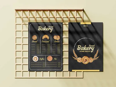 Cookie Bakery Menu Design Templates branding design illustration logo
