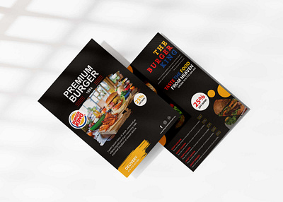 Burger Food Flyer Banner Design Template design illustration logo