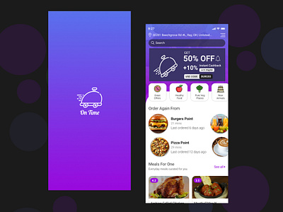 Food App_iPhone 11 Pro Max Design 2d art app branding design illustration logo ui ui ux ux vector