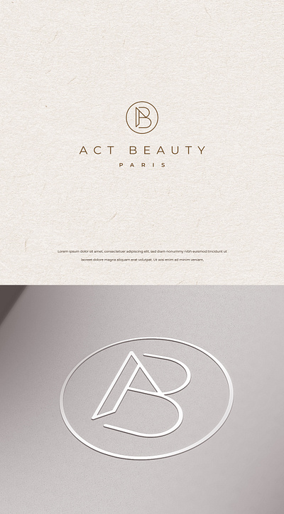 ACT BEAUTY branding design illustration logo minimal