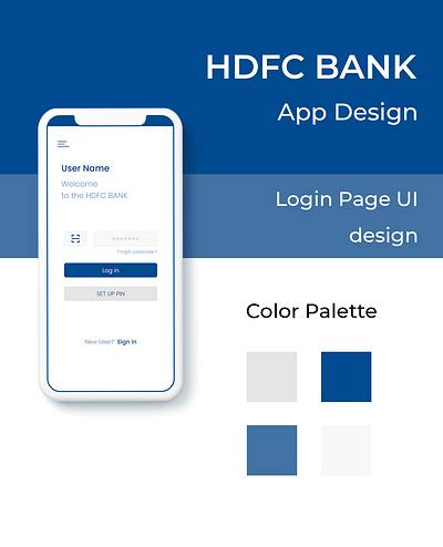 Hdfc Bank ui app app design application branding design socialmedia ui ui design ux