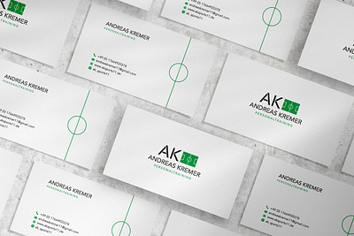 Logo Design & Business Cards for Personal Football Trainer branding branding and identity branding design business card design business card for trainer business card mockup business cards corporate design corporate identity football logo green logo logo logo design logodesign logotype personaltraining sports branding sports design sports logo trainer logo