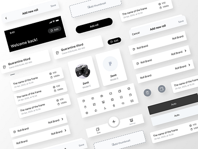 Afilmapp - Components cards components design system ui ui design visual design