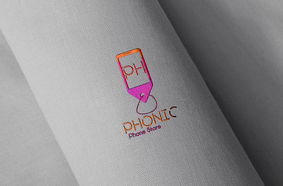 Phonic phone store branding design illustration logo logodesign logotype mobile shop mobile store smartphone typography