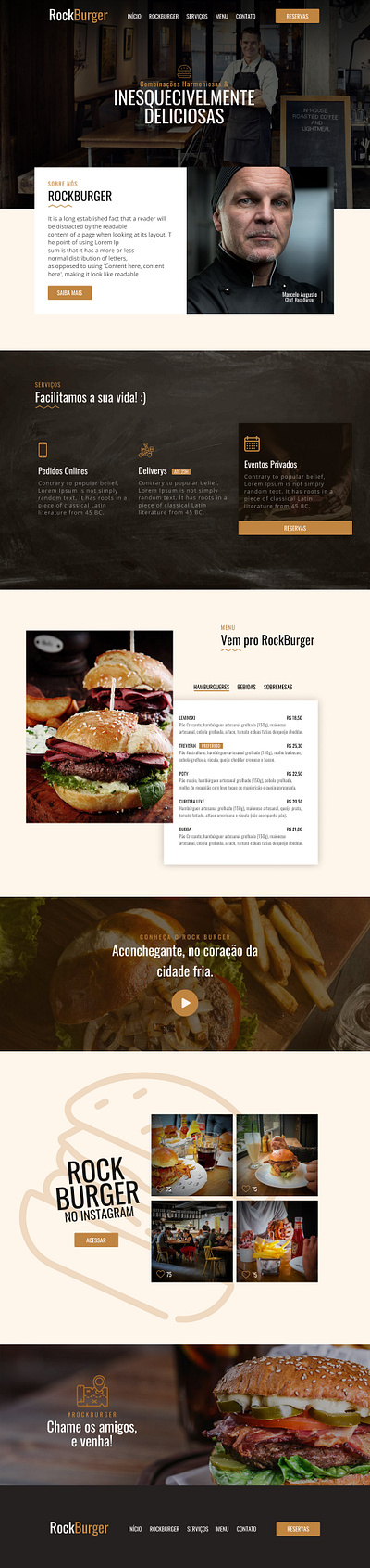 Rock Burger design frontend ui ux web webdesign