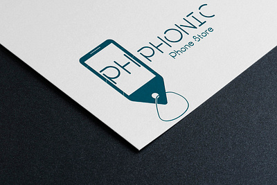 Phonic phone store branding design illustration logo logodesign logotype mobile shop mobile store smartphone typography