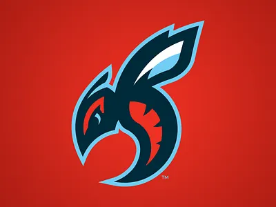 Delaware State Hornets Primary Logo bees branding college sports hornets logo sports logo vector