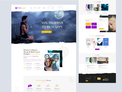 Hypnosis Landing page business creative design illustration landing page landing page concept landing page design landing page ui landingpage top designer ui ui trend ui trends ui ux design ux trends wpthemeshaper