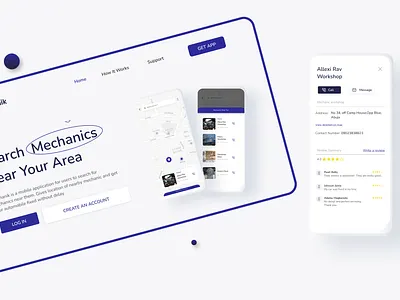 Mechanic Uber mobile design product design