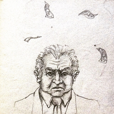 Dudek illustration pencil drawing portrait illustration sketch