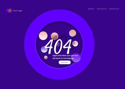 Daily UI #404 Page 008 dailyuichallenge ui uiux