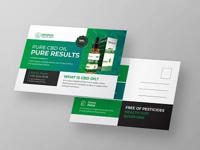 Hemp or Cbd Product Postcard Template cannabis grower cannabis leaf cannabis postcard cannabis shop cbd cbd oil cbd postcard clean hemp hemp postcard letter marijuana marijuana convention medicale post card post cards postcard