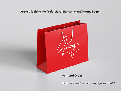 will design modern handwritten signature logo signature logo