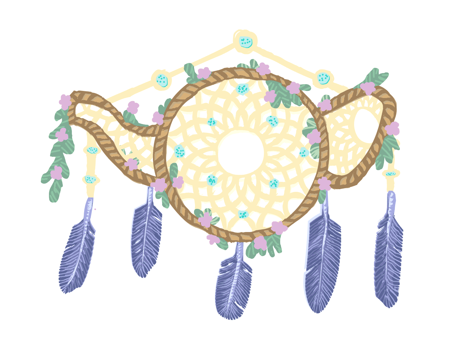 Dream Catcher Tea Pot 2d animation gif tea vector