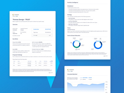 Vise: Monthly financial statements charts finance fintech graphs uiux visual design