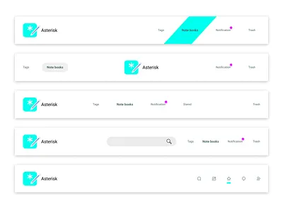 Day53 Header Navigation design graphic design icon minimal typography ui