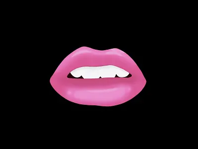 Lips draw illustration lips photoshop red