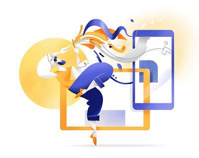 Design Dance cool creative dance dancing design desiner drawing dynamic eccentric flow hurca illustration illustrations lifestyle sending style user interface ux