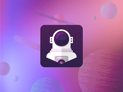 App Icon adobe illustrator app app icon app icons appicon appicons astronaut daily ui dailyui flat flat design flat illustration flatdesign illustration illustrator space spaceman ui ui design user interface design