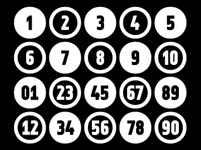 neue Vektor B — Numerals circled design foundry made in germany neue numeral sans screen type typedesign typeface typography vektor wayfinding