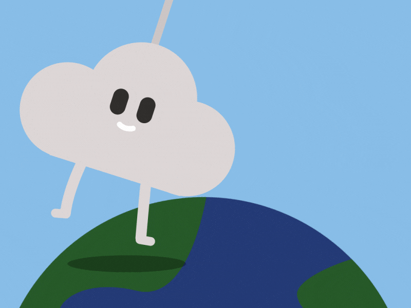 Cloudy Days african american after effects animation black animator character gif illustrator