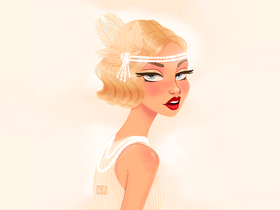 20's girl digitalart dribbble dribbble best shot dribbbleshot girl girlportrait illustration illustrator