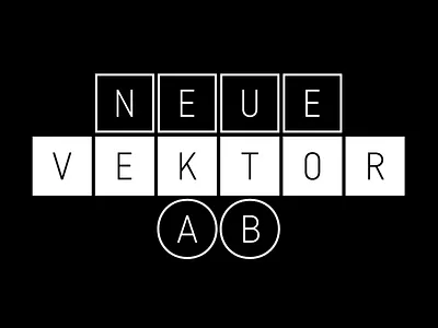 neue Vektor AB branding design din foundry made in germany neue sans screen square system type typedesign typeface typography vektor wayfinding