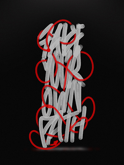 TAKE YOUR OWN PATH branding design illustration typography