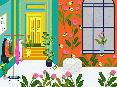 Outfit Ideas artist house birds design designer digital art digital illustration digital painting digitalart dress up dressing flowers home home decor house house illustration illustration illustration art illustrations illustrator outfits