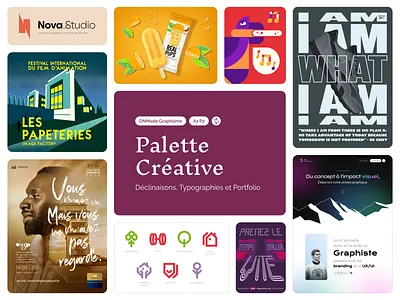 Palette Créative ・ DNMade graphisme ・ Année 1 Période 2 branding color design graphic design illustration logo typography ui ux vector