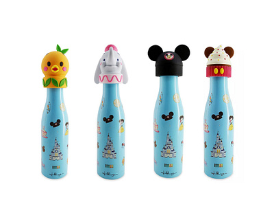 Disney x Jerrod Maruyama Water Bottle character design cute disney disneyland downtown disney illustration jerrod maruyama jmaruyama kawaii wonderground gallery