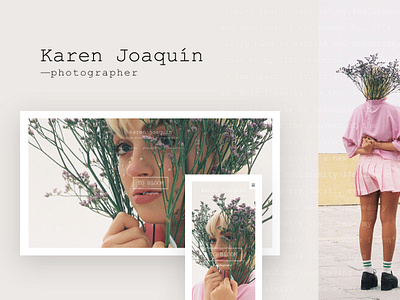 Fabrik x Karen Joaquin film photography floral florals minimal minimalism minimalist minimalist design pastel pastel colors photographer photography photography portfolio photography site photography website portfolio portfolio site portfolio website portrait website website builder