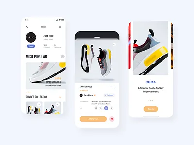 Shopping Mobile App UI adobexd app app design design ios shopping shopping cart store ui uidesign uiux ux uxdesign uxui