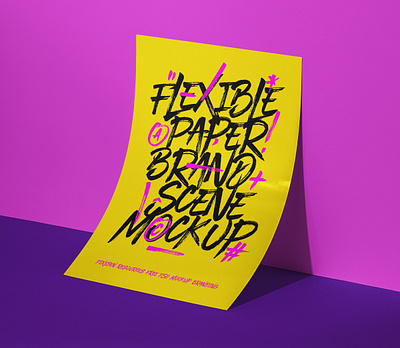 Free Psd Paper Brand Scene Mockup brand mockup paper mockup