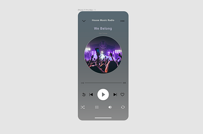 Music Player Day009 daily 100 challenge daily009 dailyui dailyuichallenge design ios