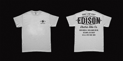 Edison Electric bike co shirts bicycle shirt shirtdesign tee shirt tshirt