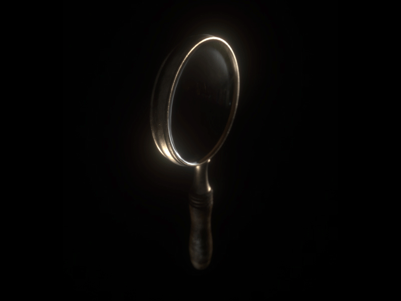 Magnifying Glass 3d animation c4d motion motion design object octane render props