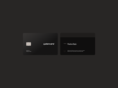 Watercard® — Credit Card branding branding and identity chip credit card earth enviroment material money plastic premium user recycling sustainable transaction