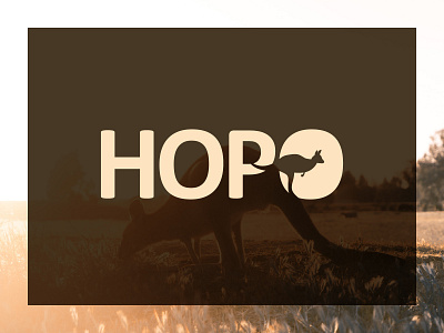 Hopo branding dailylogo dailylogochallenge dailylogodesign design flat hopo illustrator kangaroo logo logo design logo mark minimal