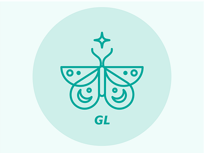 Luna Moth | Personal Brand butterfly designer logo luna moth moon moth personal branding personal logo