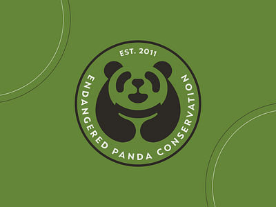 Endangered Panda Conservation bamboo branding daily logo challenge green logo panda