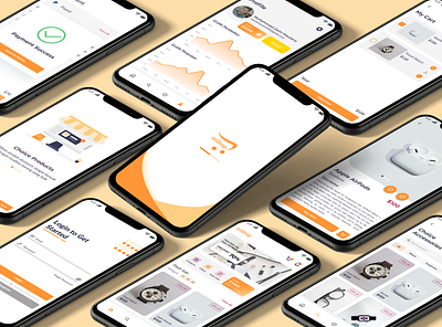 E-Commerce inShop - Mobile app app design interface mobile app mobile app design ui ui design uidesign uiux user interface design userinterface