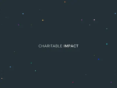 Charitable Impact Logo animation design giving illustration logo motion motion design