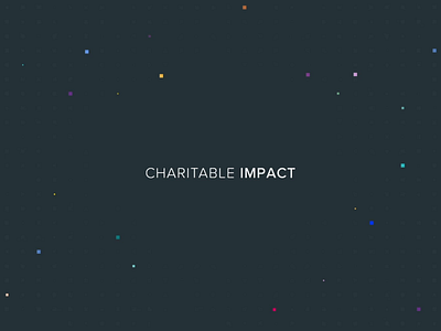 Charitable Impact Logo animation design giving illustration logo motion motion design