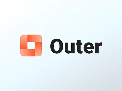 Outer! 3d abstract architecture brand brand design brand identity branding branding design cube geometric icon infinity logo logo design logodesign mark square startup symbol visual identity