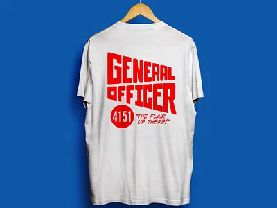 General Officer apparel branding clothing design illustration type vector