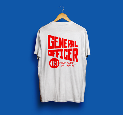 General Officer apparel branding clothing design illustration type vector