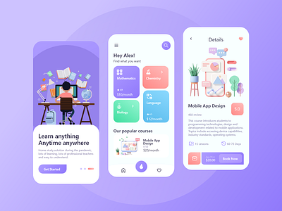 Online Education Mobile App app app design design designer education iphone learn mobile mobile app mobile design online education product product design product designer ui ui design ui designer ux ux design ux designer