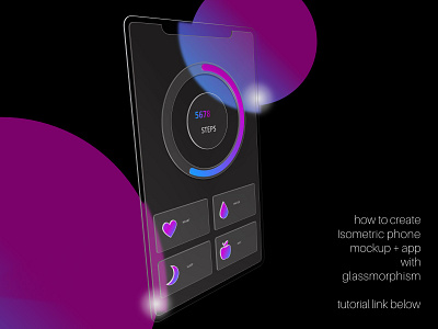 Isometric Phone Mockup + App in PowerPoint (with glassmorphism) glassmorphism isometric design powerpoint powerpoint design powerpoint presentation presentation design presentations